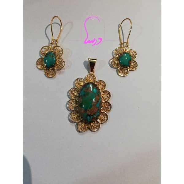 سنگ فیروزه ملیله کاری